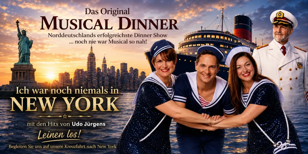 Musical Dinner ICH WAR NOCH NIEMALS IN NEW YORK G&uuml;strow